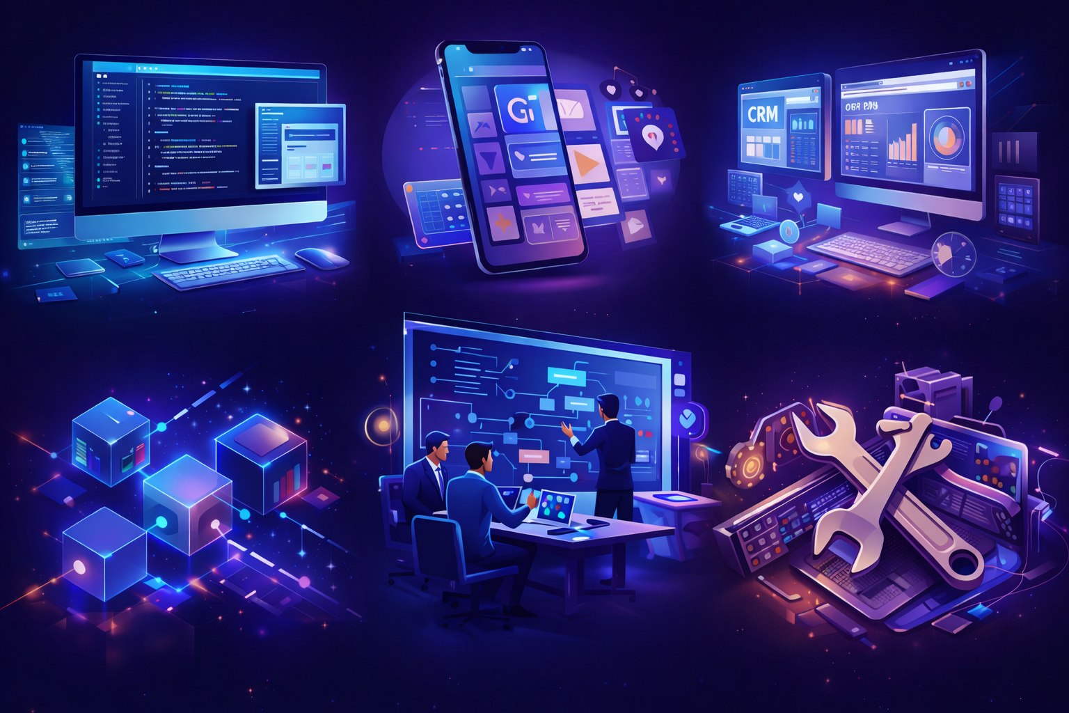 Custom software development dashboard